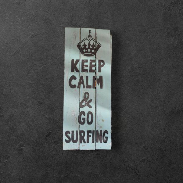 tableau bois keep calm