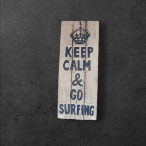 tableau bois keep calm