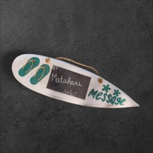 Décoration bois surf message