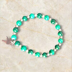 Bracelet pierres malachite