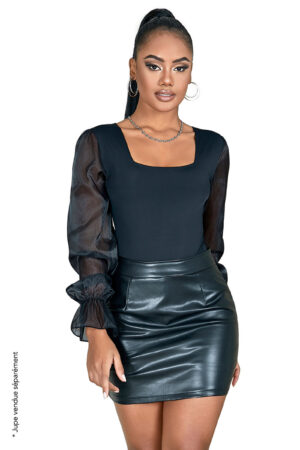 Body chic à Manches longues (Taille : L/XL)