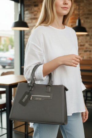 Sac à main élégant gris – Style moderne et intemporel Synonyme Georges Rech