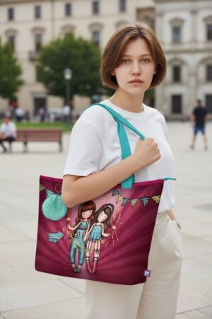 SANTORO- Gorjuss Fairground Sac « Feux d'artifice » 41,5 x 30 x 13 cm