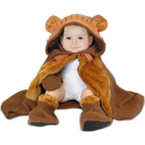 Déguisement bébé lion: cape + chapeau + gants et chaussons.