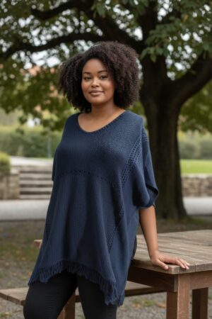 Poncho camaïeu spécial curvy T.U.