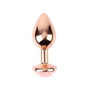 Plug Anale CHISA avec Bijou  Rose et  couleur Rose taille M