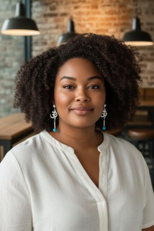 Boucles d'oreilles en pierre naturelle et attache en acier inox